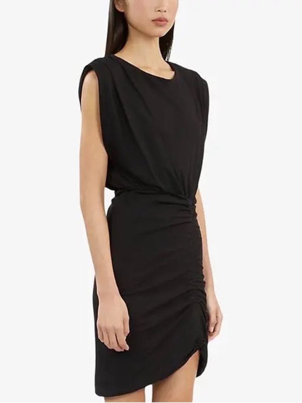 The Kooples Ruched Little Black Dress / NWT / Size Small / MSRP $395‎